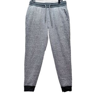 Faherty Jogger Sweatpants Men Large Gray Double Knit Organic Cotton Pockets Soft